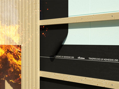 Traspir EVO UV Adhesive 250 'Tightwrap' - External Air Tightness Barrier Membrane
