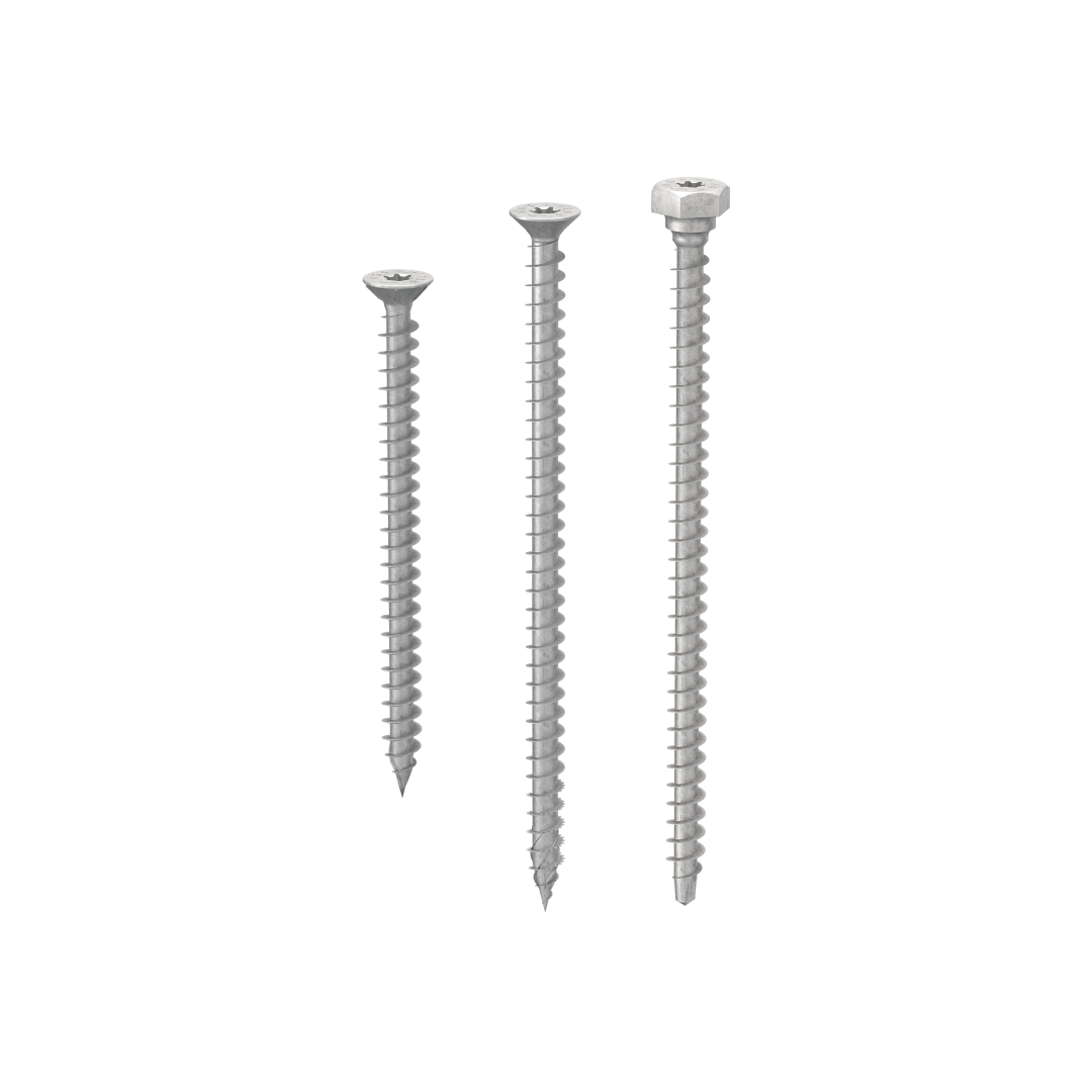 VGS EVO Fully Threaded Screw with Countersunk or Hexagonal Head